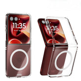 For Moto Razr 60 Ultra Transparent Hard Coated Magnetic Case